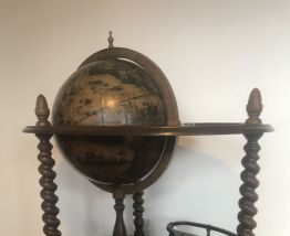 Desserte bar mappemonde 