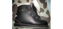 CHAUSSURES DE SKI DE FOND anciennes - VAL D'OR - cuir - vint