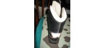 CHAUSSURES DE SKI DE FOND anciennes - VAL D'OR - cuir - vint