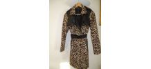 Manteau trench vintage léopard