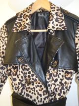 Manteau trench vintage léopard