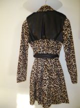 Manteau trench vintage léopard
