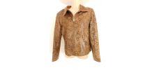 Blouson en cuir python 