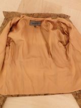 Blouson en cuir python 