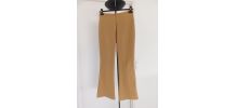 Pantalon fendu chic beige