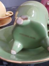 6 tasses à café et soucoupes