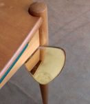 Table de bridge et ses 4 fauteuils, année 60