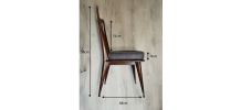 Chaises entièrement rénovées bois et velours: 6 disponibles