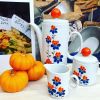 Service à Café, sucrier et pot à lait porcelaine Bavaria Pop