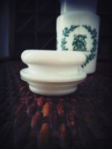 vintage pot apothicaire opaline pot à épices