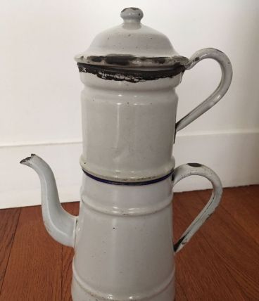 Cafetière ancienne émaillée 1 Litre