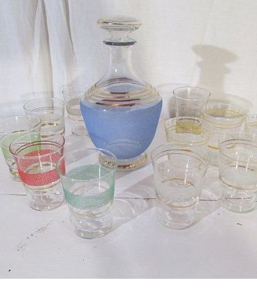 Service des années 50, à liqueur ou à apéro 