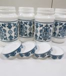  4 potsà épices en opaline 