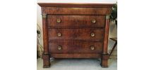 commode de style empire en loupe