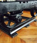 Table basse wagonnet de mine