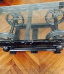 Table basse wagonnet de mine