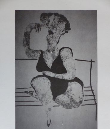 Lithographie numérotée Elisabeth Sabala