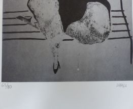 Lithographie numérotée Elisabeth Sabala