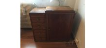 Ancienne Machine A Coudre avec meuble marque STOEWER