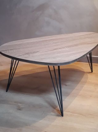 table basse tripode pied en epingle 
