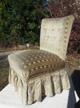 Rare paire de fauteuils vintage en velours