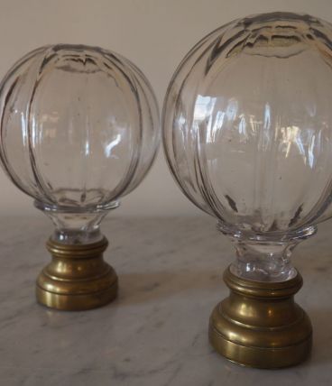 Boule d'escalier de collection en Baccarat
