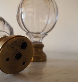 Boule d'escalier de collection en Baccarat