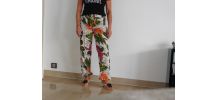 Pantalon vintage fleuri