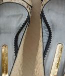 Escarpins en python beige