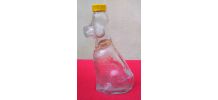Jolie bouteille en verre "caniche"