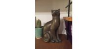 Statue chat en résine 