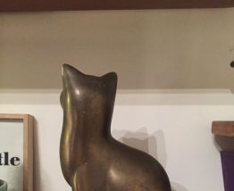 Statue chat en résine 