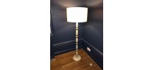 Lampadaire albâtre et laiton