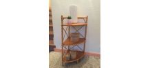Meuble d'angle en rotin
