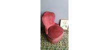 Fauteuil crapaud terracotta