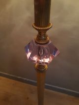 lampadaire  pied chrome or 1970 classic 
