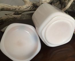 Pot en opaline rose