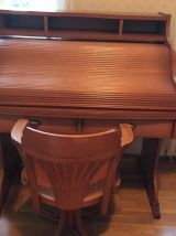 Ensemble bureau, chaise, étagères, armoire Gautier