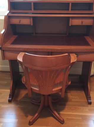 Ensemble bureau, chaise, étagères, armoire Gautier