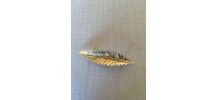 Broche vintage métal doré 