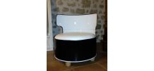 Fauteuil fut métallique 