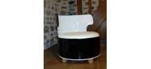 Fauteuil fut métallique 