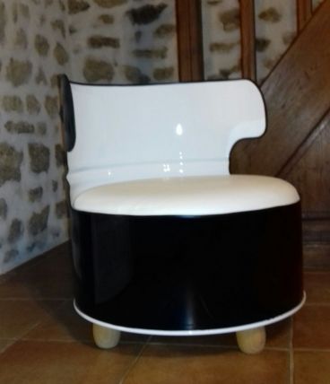 Fauteuil fut métallique 