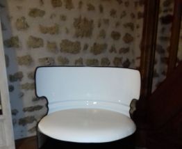 Fauteuil fut métallique 