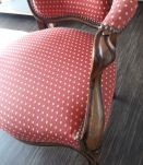 FAUTEUIL 19ème.  NOYER MASSIF 