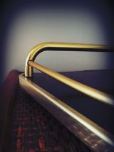 Plateau formica et chrome doré