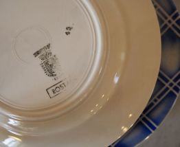 Lot de 6 assiettes céramique de Sarreguemines