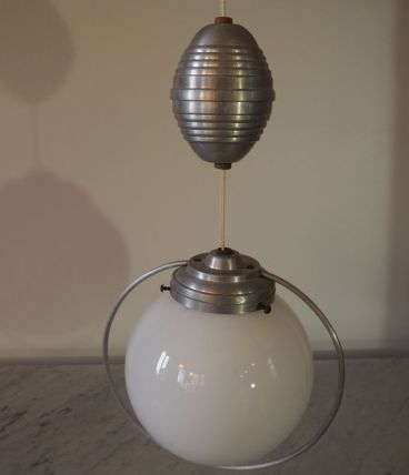 Suspension globe opaline vintage