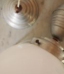 Suspension globe opaline vintage
