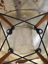 Chaise Eames fibre de verre DSW "Greige" 1970